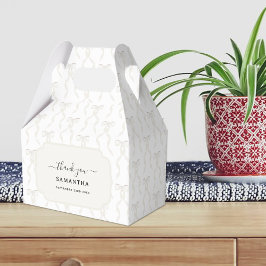 Finare Watercolor White Bow Mönster Presentaskar