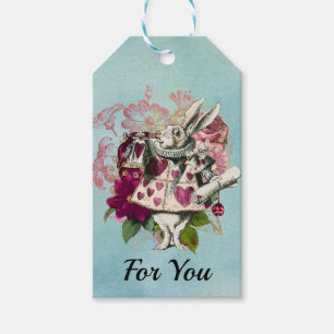 Finare Wonderland White Rabbit Presentetikett