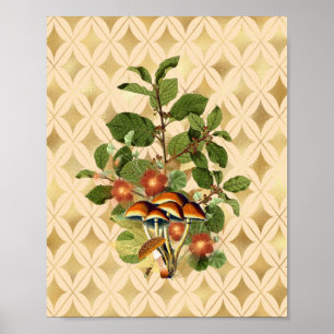 Finare Woodland Botanicals Cottagecore Poster