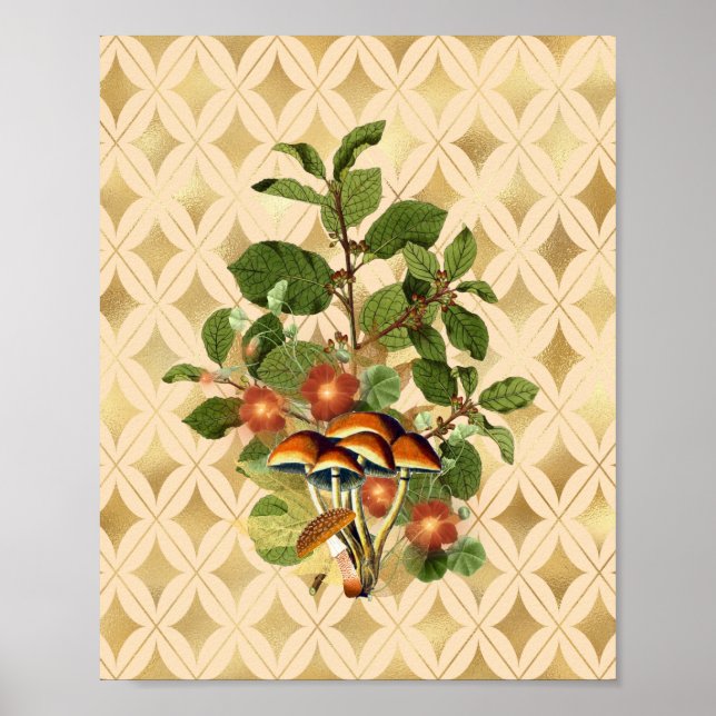Finare Woodland Botanicals Cottagecore Poster (Framsidan)