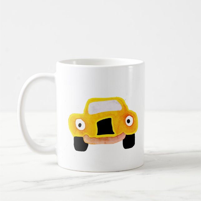 Finare Yello Car Kaffemugg (Vänster)