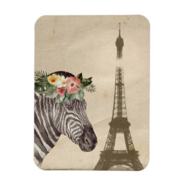 Finare Zebra och Eiffel Torn Magnet