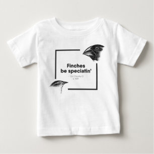 Finches är Speciatin - Charles Darwin - unge T T-shirt