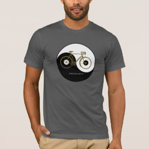 FIND BALANCE yin yang Bicycle T Shirt