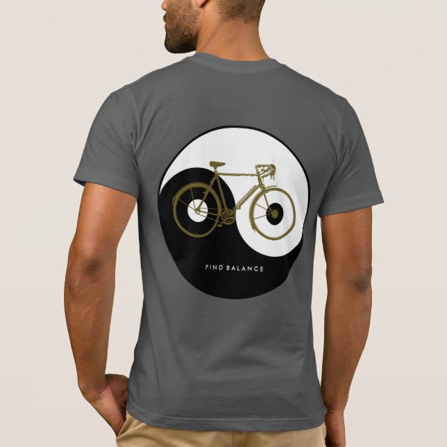 FIND BALANCE _ yin yang cycle T-shirt (Baksida)