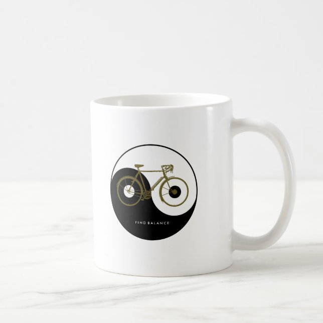 FIND BALANS/Yin Yang-cykel Kaffemugg (Höger)