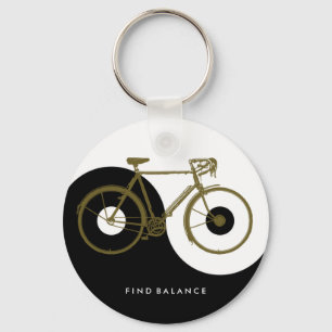 FIND BALANS/yin yang-cykel Nyckelring