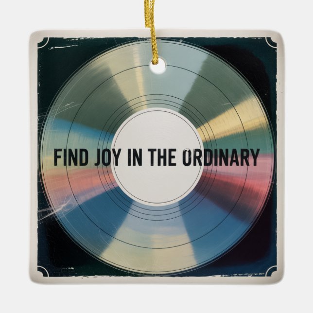 Find Joy In The Ordinary Julgransprydnad Keramik (Framsida)