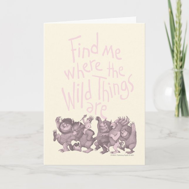 Find Me Where the Wild Things Are Kort (Framsida)