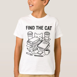 Find The Cat – Optical Cat Puzzle T Shirt