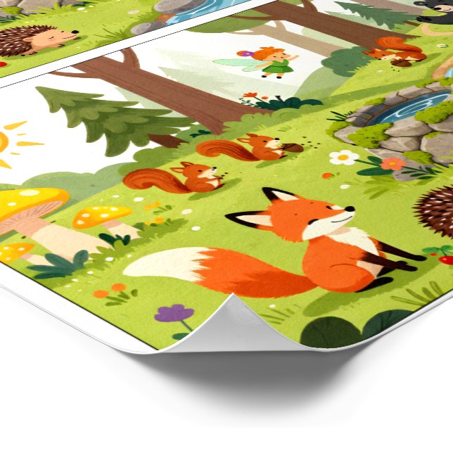 Find the Differences Challenge – Kids Learning Poster (Hörn)