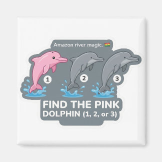 Find the Pink Dolphin Animal World Quest for Toddl Magnet