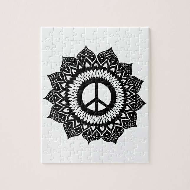 Find your inner peace | Mandala Design Pussel (Vertikal)