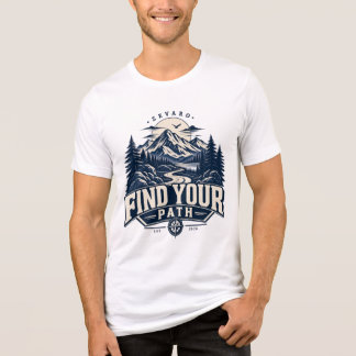 Find Your Path Mountain Adventure Vintage Outdoor T Shirt