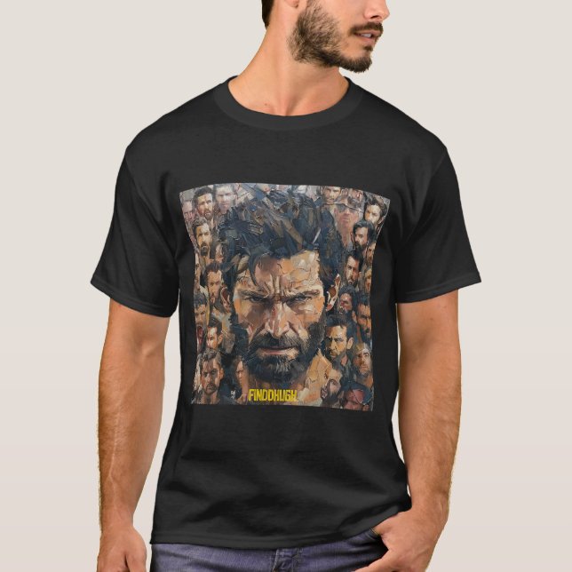 FINDDHUGH - Hugh Jackman inspirerade T-shirt (Framsida)