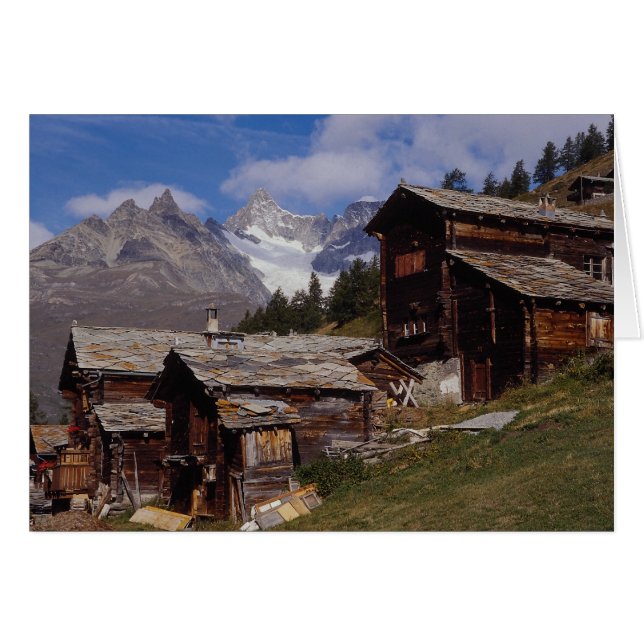 Findeln, Zermatt, Schweiz Hälsningskort (Framsidan Horizontal)