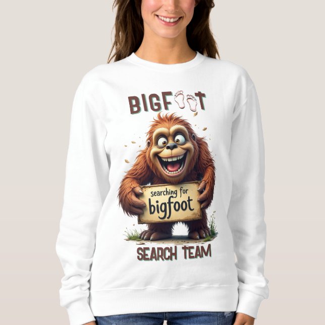 Finding Bigfoot Sasquatch Selfie Black T Shirt (Framsida)