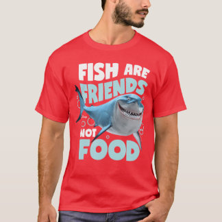 Finding Nemo Fiskar är vänner inte mat vän T Shirt