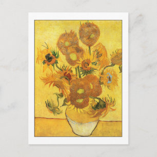 Fine Art 11 Sunblommor av Van Gogh Vykort