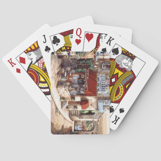 Fine Art Canvas-dek för uppspelningskort Casinokort (Baksidan)