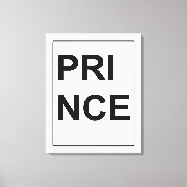 Fine Art Canvas "Prince" av Billy Bernie (Framsida)