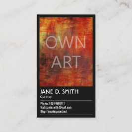 Fine Art Curator Visitkort