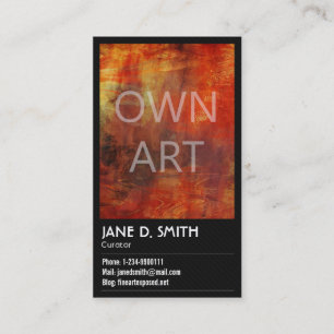 Fine Art Curator Visitkort
