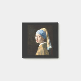 Fine Art Girl med Pearl Earring by Vermeer Post-it Block