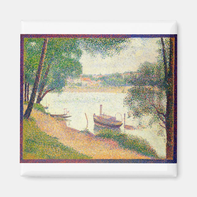 Fine Art Grått Weather av Georges Seurat Magnet (Framsidan)