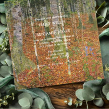 Fine Art Gustav Klimt Forest Nature Bröllop