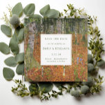 Fine Art Gustav Klimt Forest Nature Bröllop Spara Datumet<br><div class="desc">Älskare av natur- och bra-konst kommer att uppskatta detta Bröllop spara datum som präglas av Gustav Klimts fågelmålning från 1903. Ange enkelt dina egna uppgifter och om du vill kan du redigera teckensnittet stil, storlek, färg och placering ytterligare. Om du vill spara datumet och vill ha några specifika ändringar eller...</div>