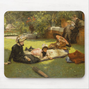 Fine Art In Fullt Sunlight - James Tissot-målning Musmatta