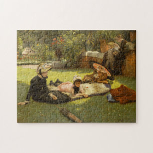 Fine Art In Fullt Sunlight - James Tissot-målning Pussel