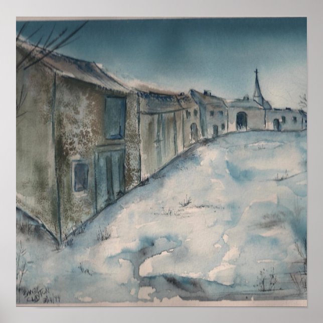 Fine Art Kanvastryck/Lorraine Village Poster (Framsidan)