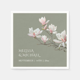 Fine Art Magnolia Wedding  Pappersservett