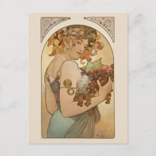 Fine Art Nouveau Jugendstill Mucha Vykort