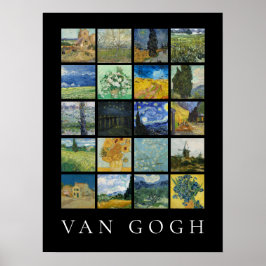 Fine Art Painting Collage Vincent Van Gogh Poster