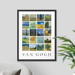 Fine Art Painting Collage Vincent Van Gogh Poster<br><div class="desc">Kollage poster av vintage bra konsttavlor av Vincent Van Gogh</div>