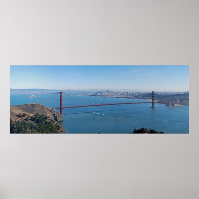 Fine Art Panorama Poster Golden Grind Bridge (Framsidan)