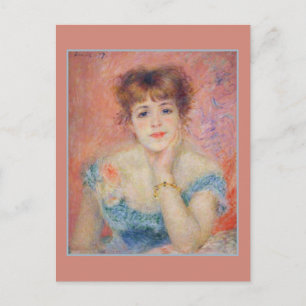 Fine Art Porträtt Actress Jeanne Samary Renoir Vykort