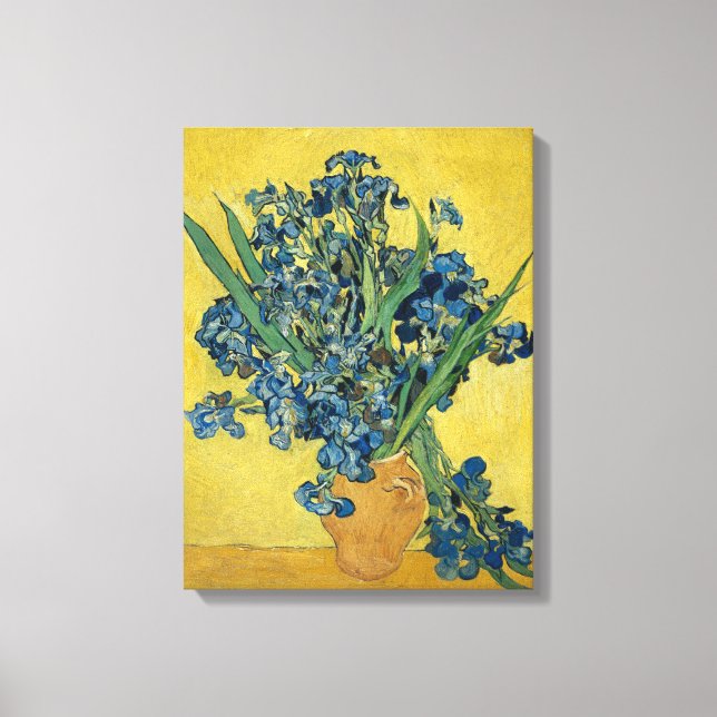 Fine Art Print Irises Vincent Van Gogh Canvastryck (Framsida)