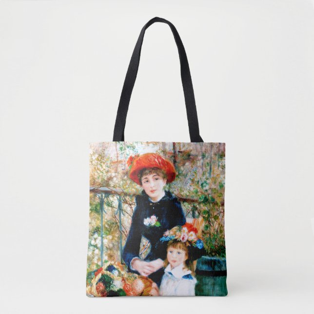 Fine Art Renoir's Two Sisters Tote Tygkasse (Framsida)