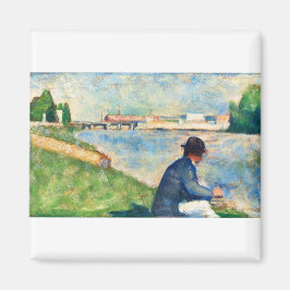 Fine Art-studie av Georges Seurat Magnet