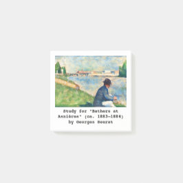Fine Art-studie av Georges Seurat Post-it Block