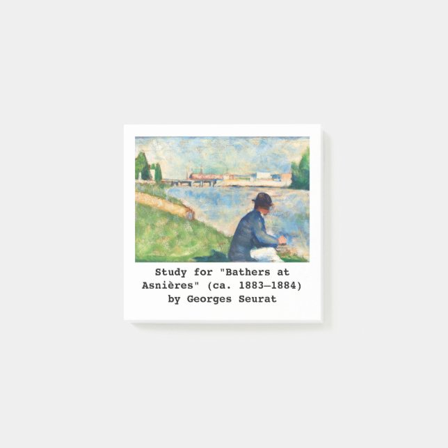Fine Art-studie av Georges Seurat Post-it Block (Framsida)