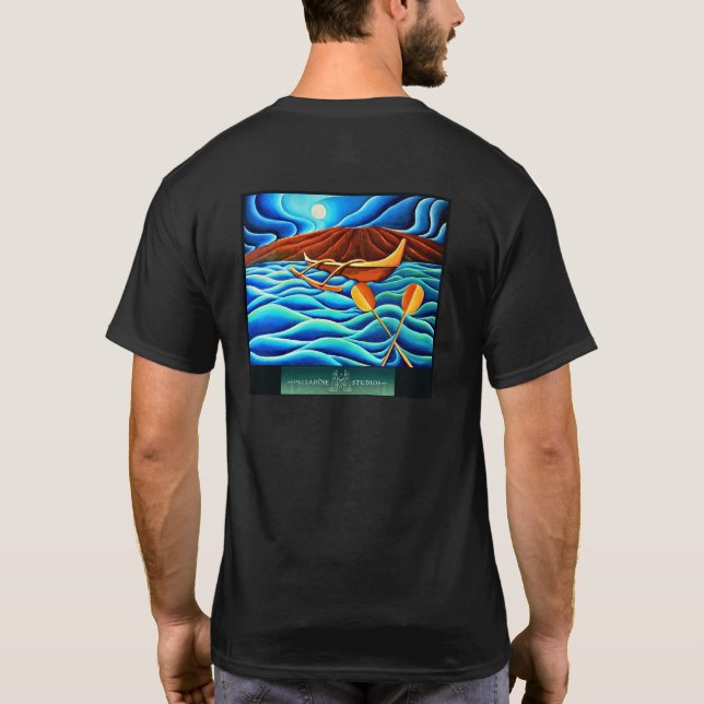 Fine Art T-Shirt "Moonlit Journey" (Baksida)