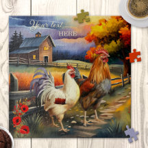 Fine Art Tupp Chicken Farm Puzzle