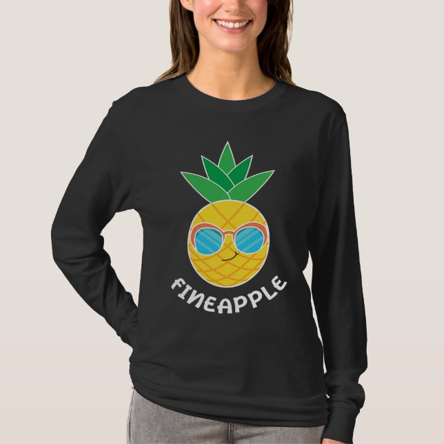Fineapple Pineapple Eater Tropical Fruit Pineapple T Shirt (Framsida)