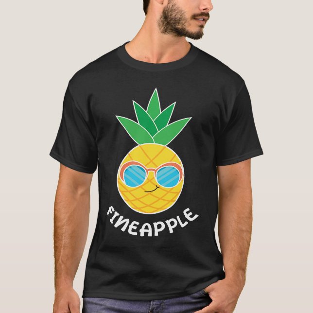 Fineapple Pineapple Eater Tropical Fruit Pineapple T Shirt (Framsida)
