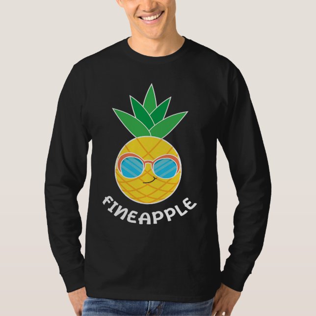 Fineapple Pineapple Eater Tropical Fruit Pineapple T Shirt (Framsida)